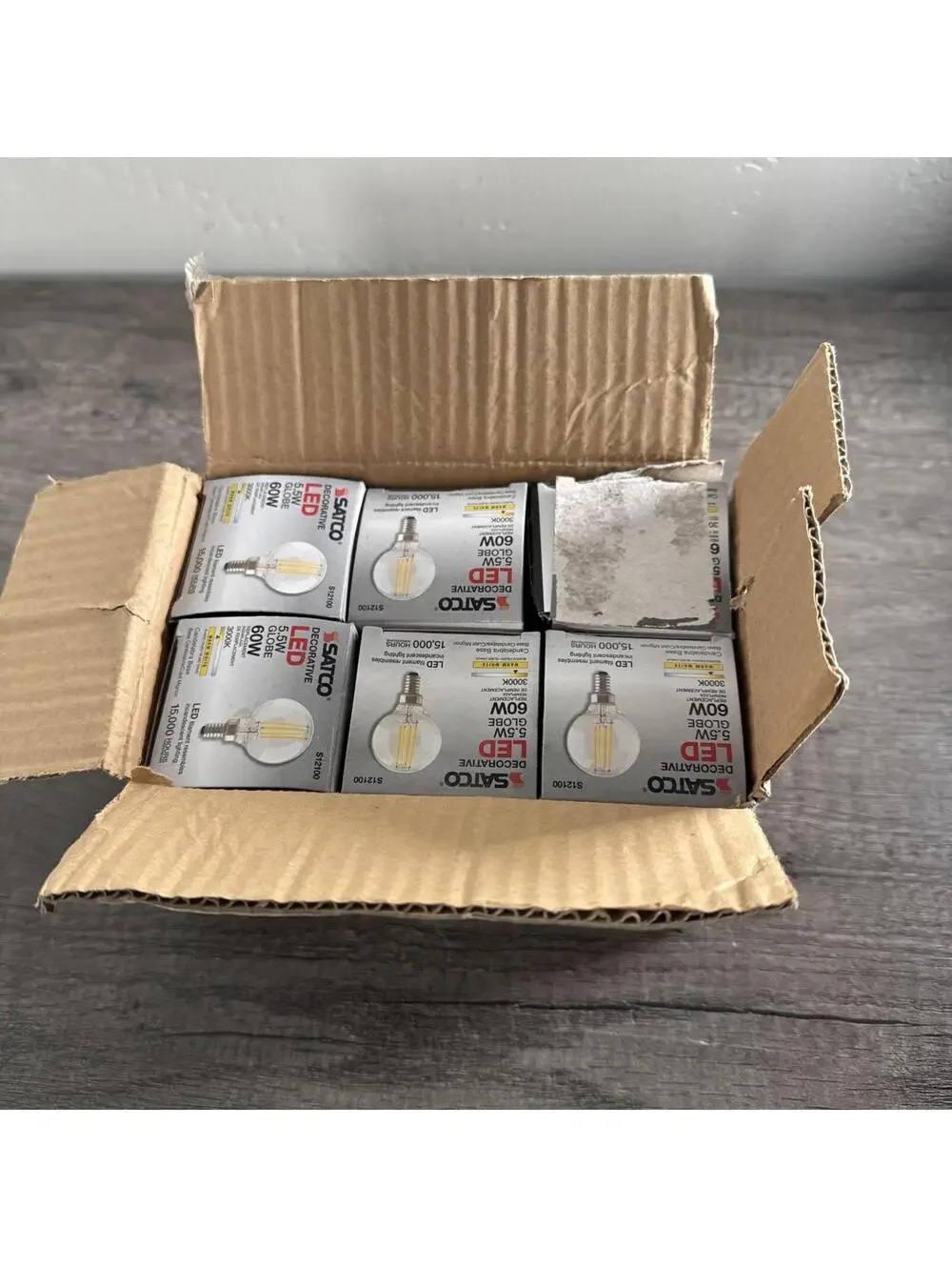 Satco S12100 5.5W G16 LED Bulb Lot Of 6 NEW